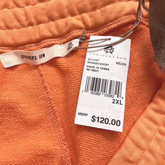 NWT Strivers Row Shaman Shorts Men's XXL Orange - Picture 9 of 12